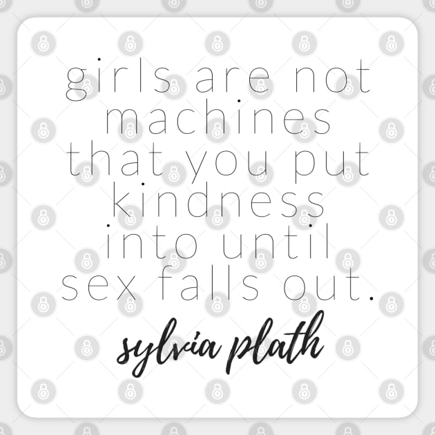 SYLVIA PLATH Sticker by TheMidnightBruja